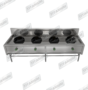 OPEN TOP HIGH PRESSURE, 4 BURNERS